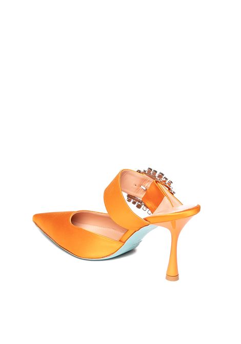 Orange alena satin décolleté RUSSO G | ALENA910RASO-ARANCIO